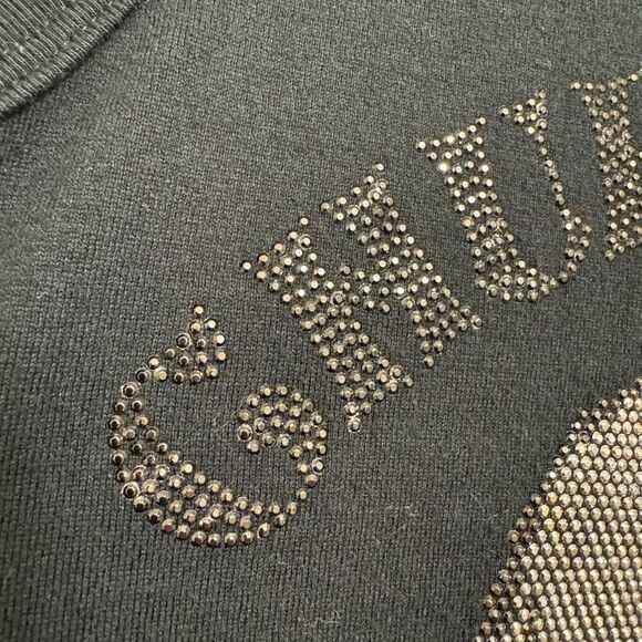 Chubby Gang Japanese Black Rhinestone Rock N Roll Skull Tank Top M - Picture 5 of 6